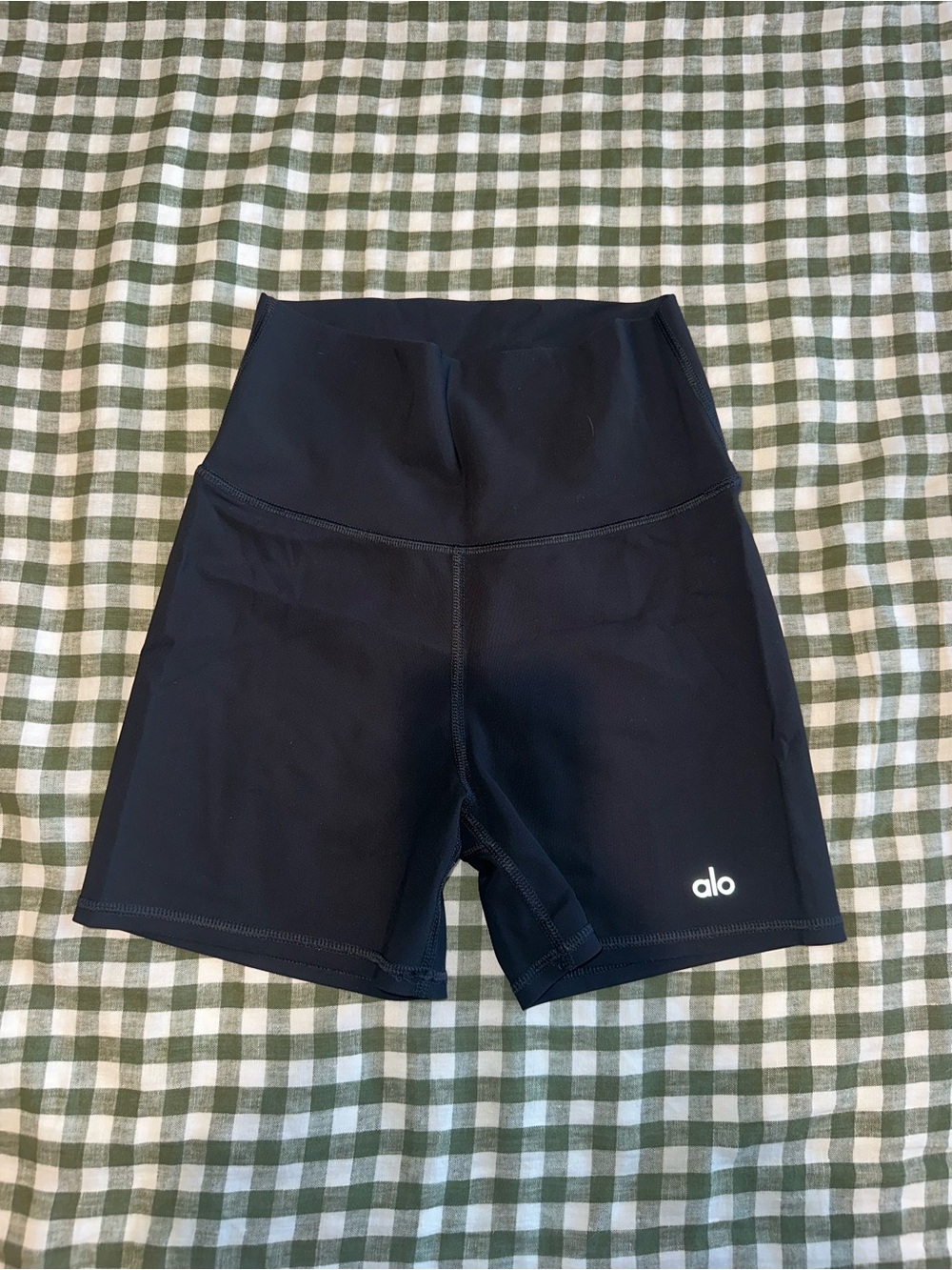 ALO Yoga Black High-Rise Bike Shorts